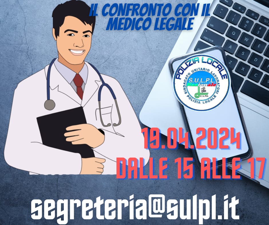 Locandina per l'evento dell'incontro con il medico competente